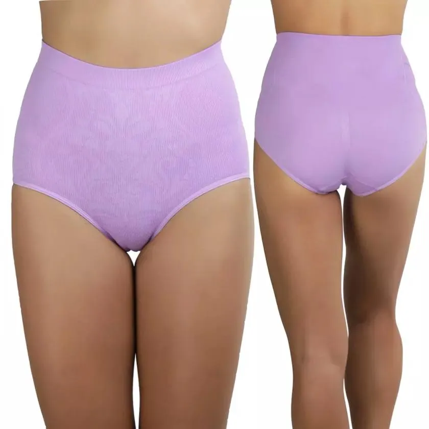 6-Pack: Women's Slimming High-Waisted Panty Briefs - Plus Size