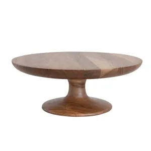 Acacia Natural Wood Pedestal