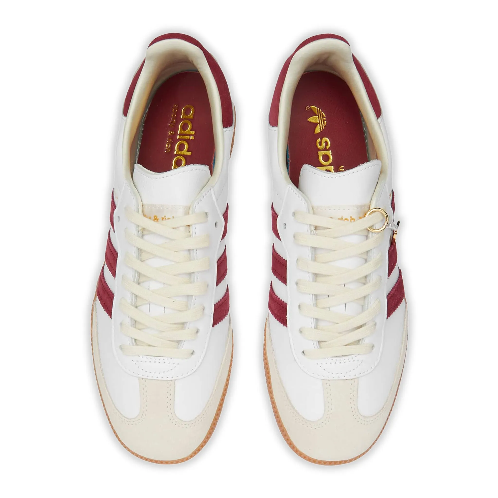 Adidas Samba Sporty & Rich White Collegiate Burgundy