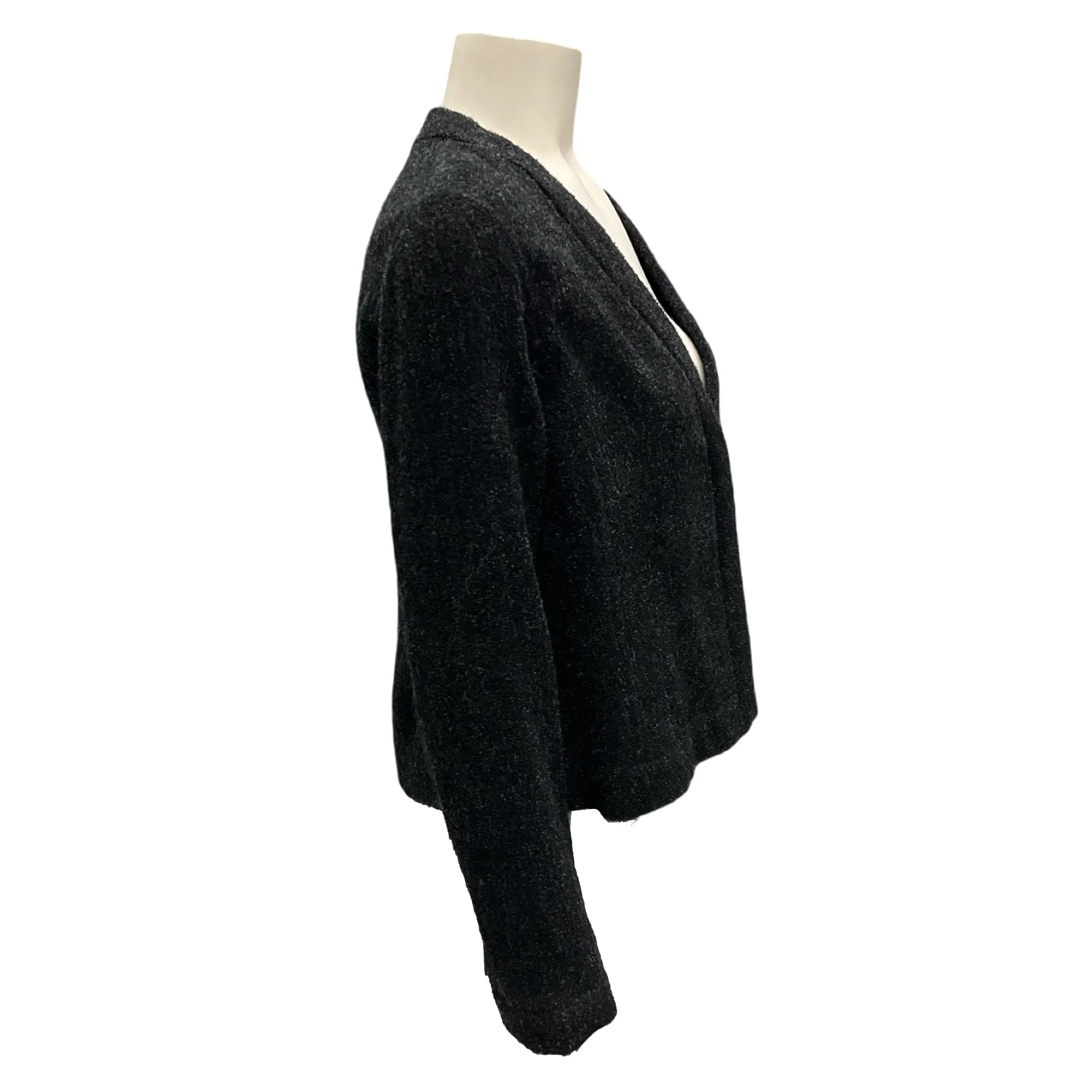 Akris Slate Wool and Alpaca Boucle Jacket