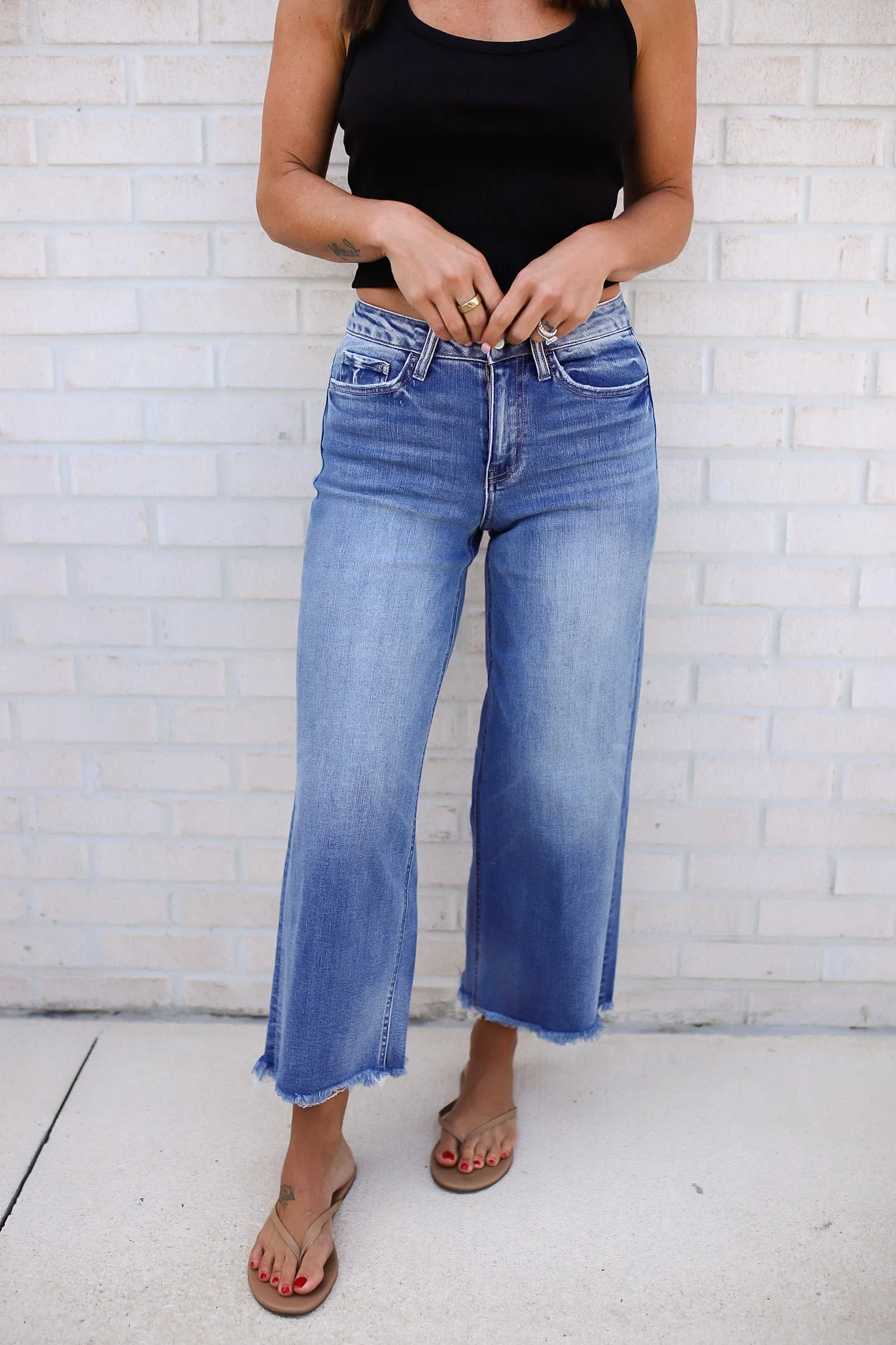 Alice High Rise Wide Leg Jeans