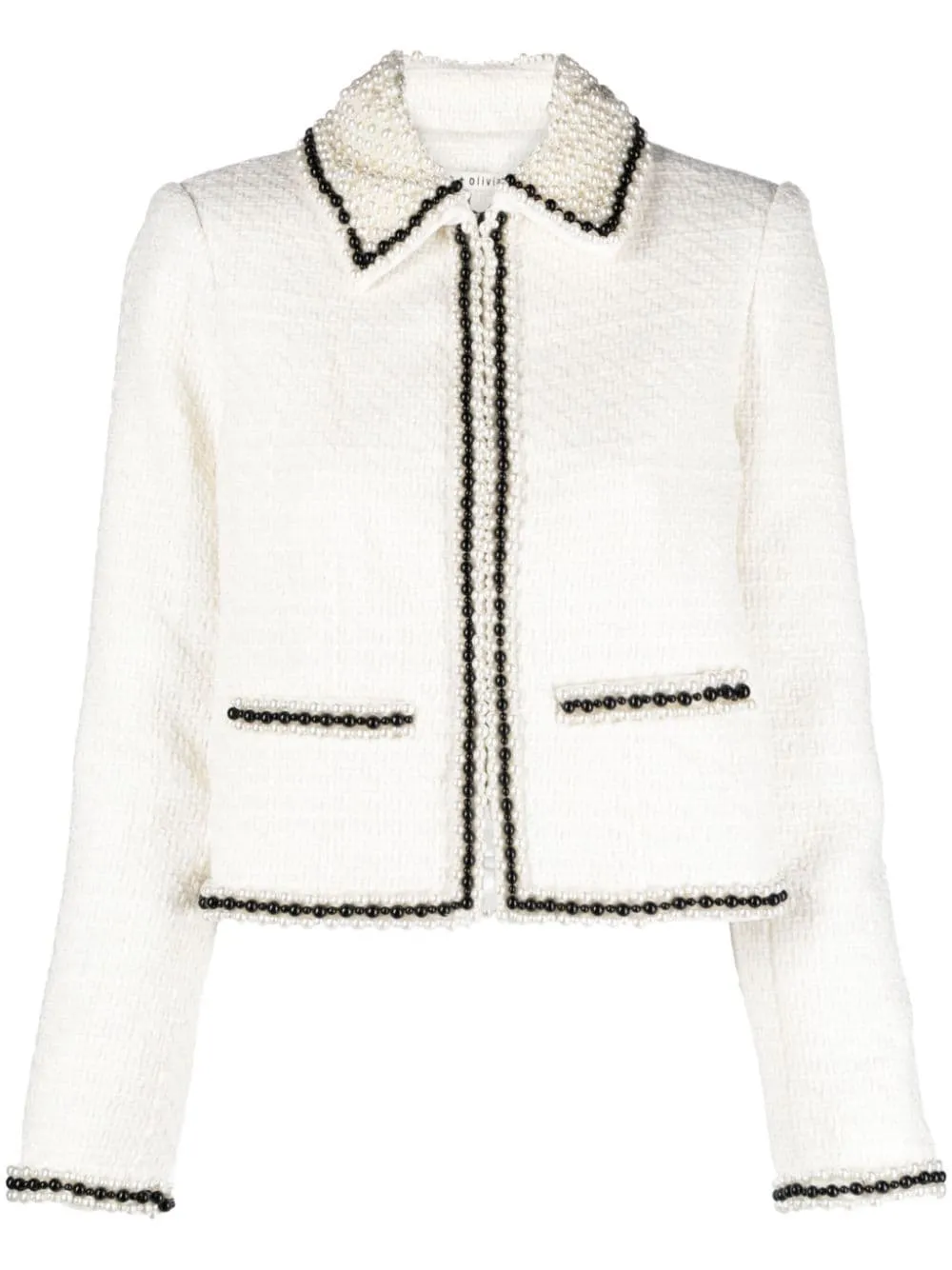 Alice   Olivia Jackets White