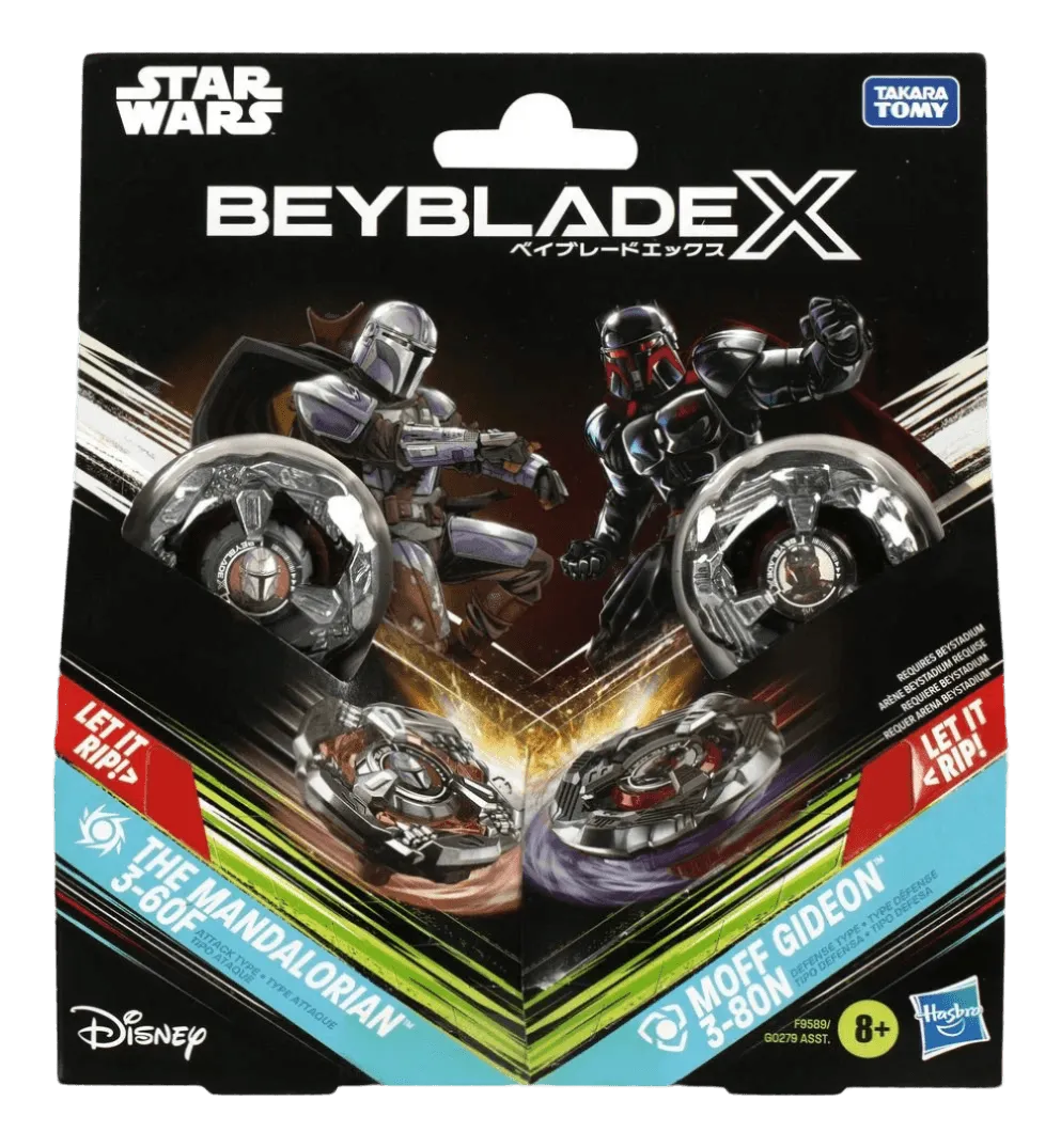 Beyblade X - Star Wars - The Mandalorian 3-60F vs Moff Gideon 3-80N