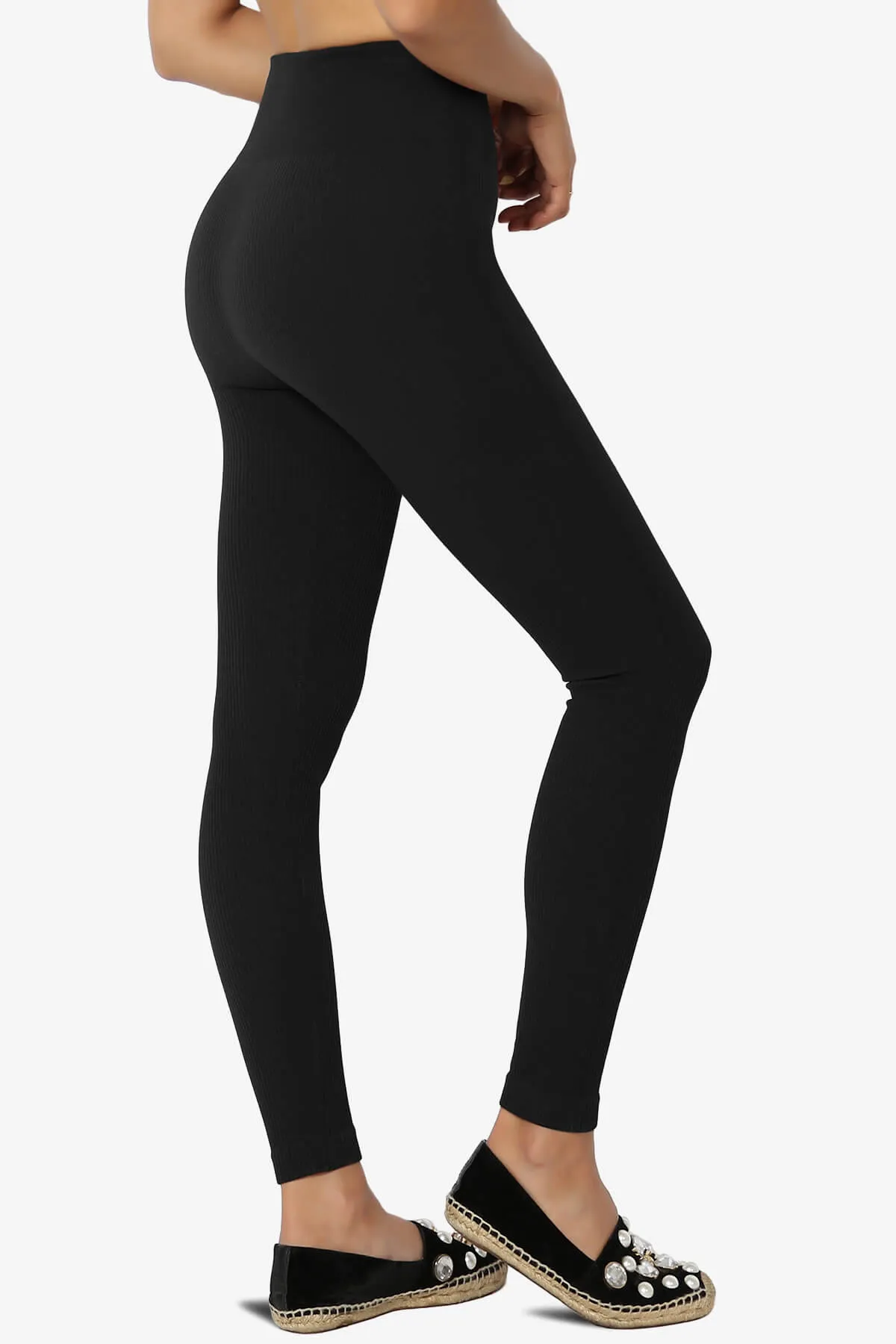 Blossoms Thermal Ribbed Seamless Leggings