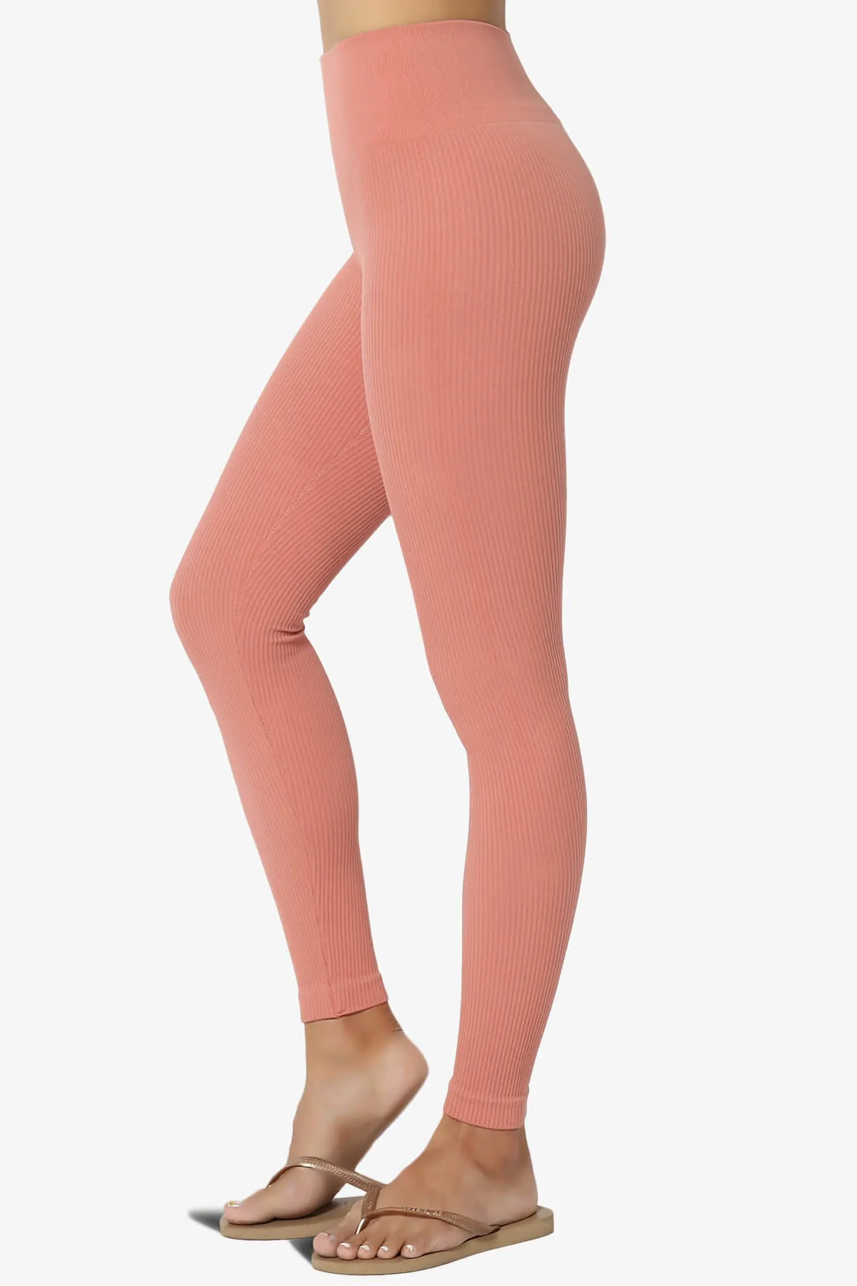 Blossoms Thermal Ribbed Seamless Leggings