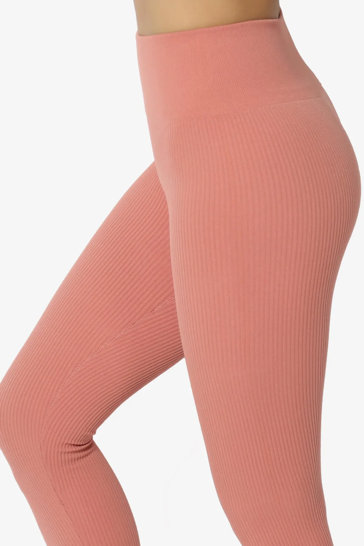 Blossoms Thermal Ribbed Seamless Leggings