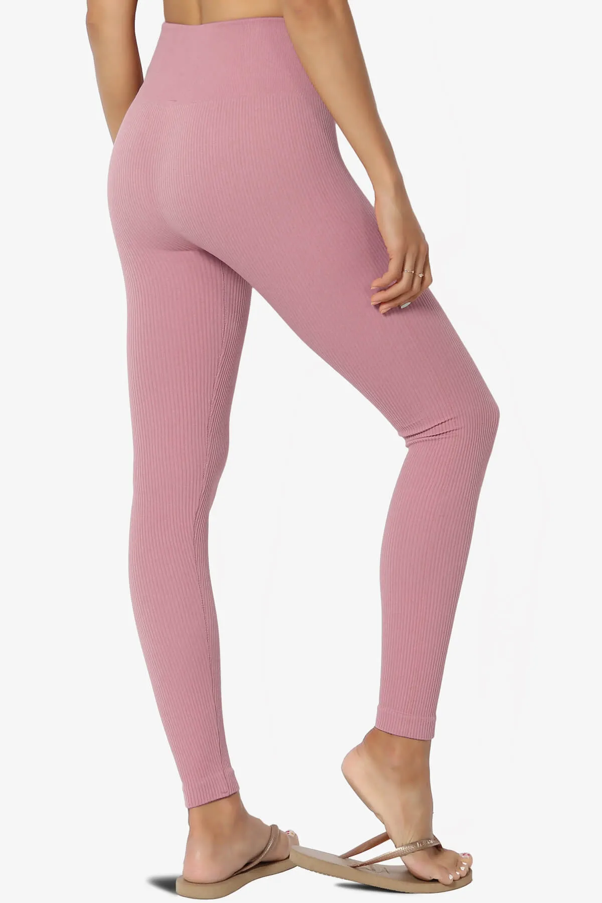 Blossoms Thermal Ribbed Seamless Leggings