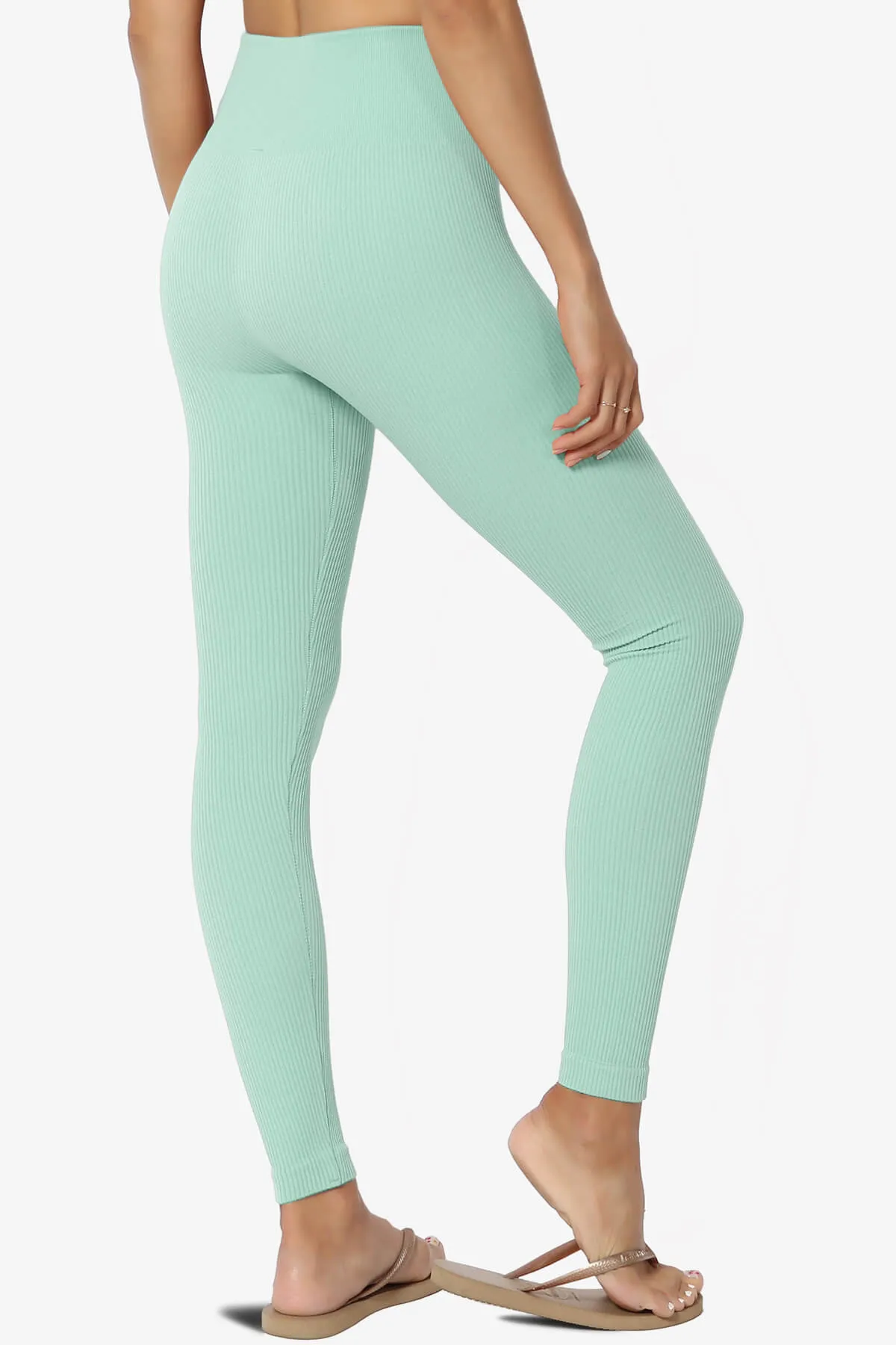 Blossoms Thermal Ribbed Seamless Leggings