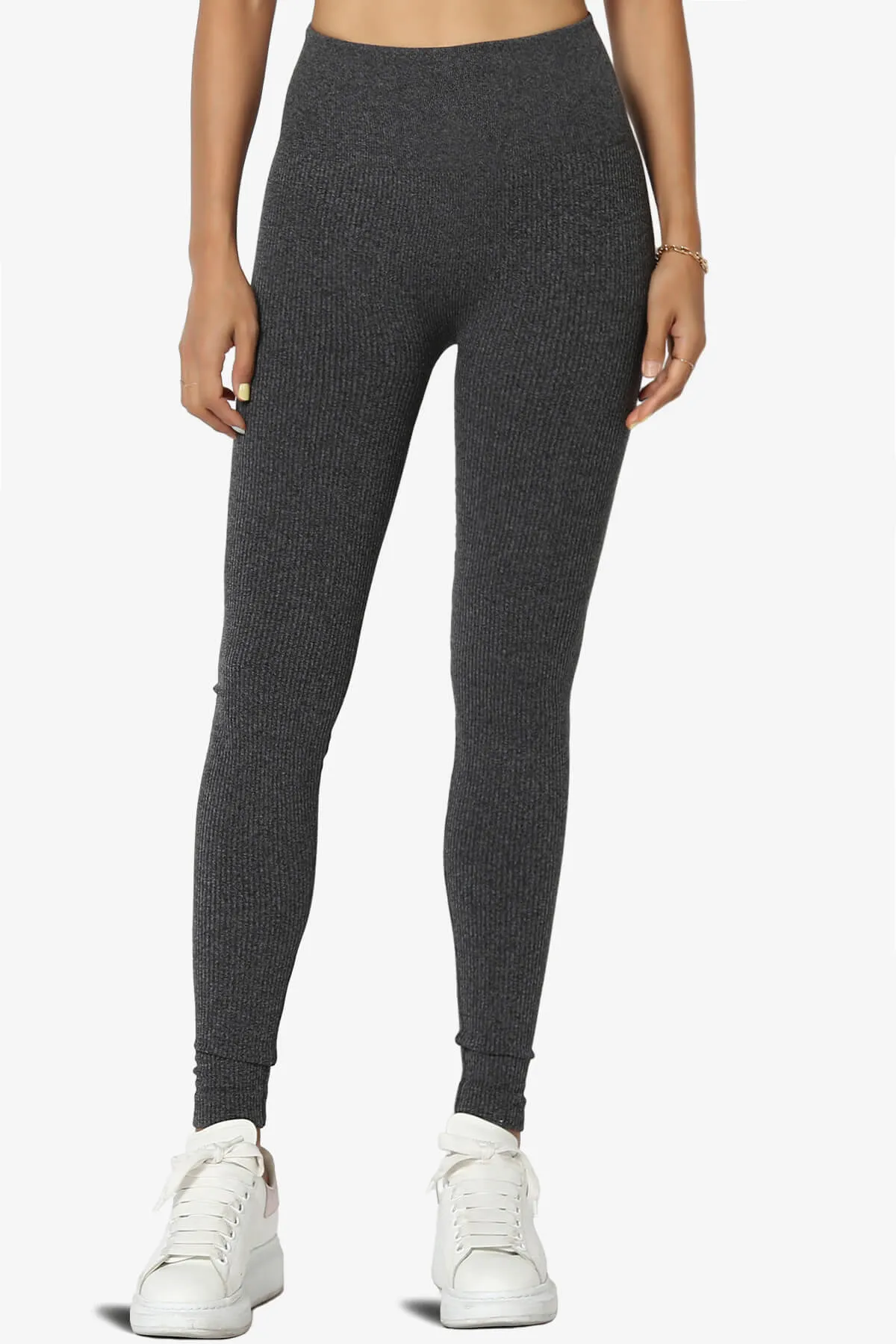 Blossoms Thermal Ribbed Seamless Leggings