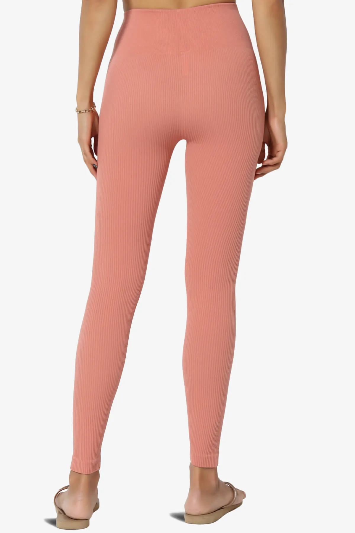 Blossoms Thermal Ribbed Seamless Leggings