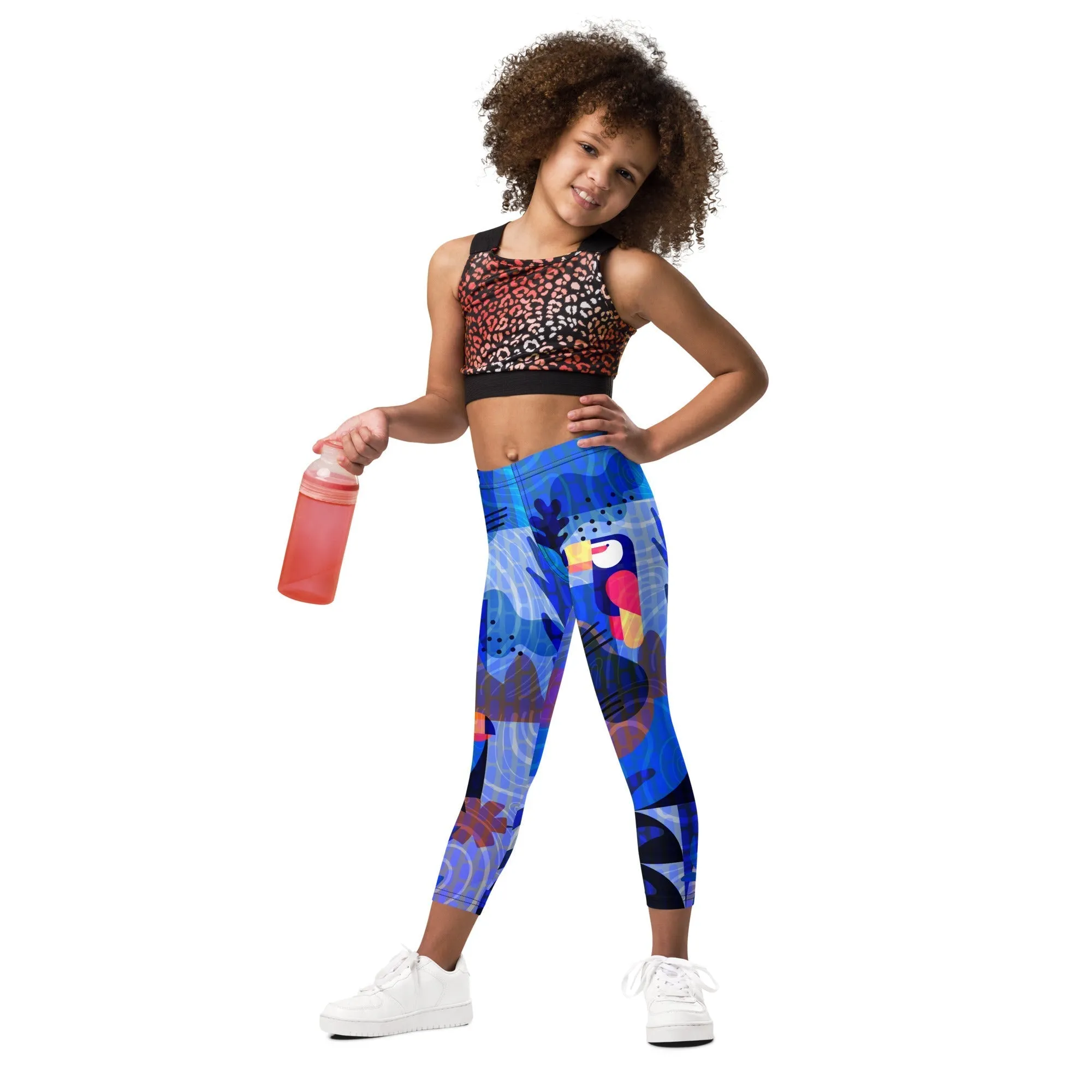 Blue Abstract Kid's Leggings