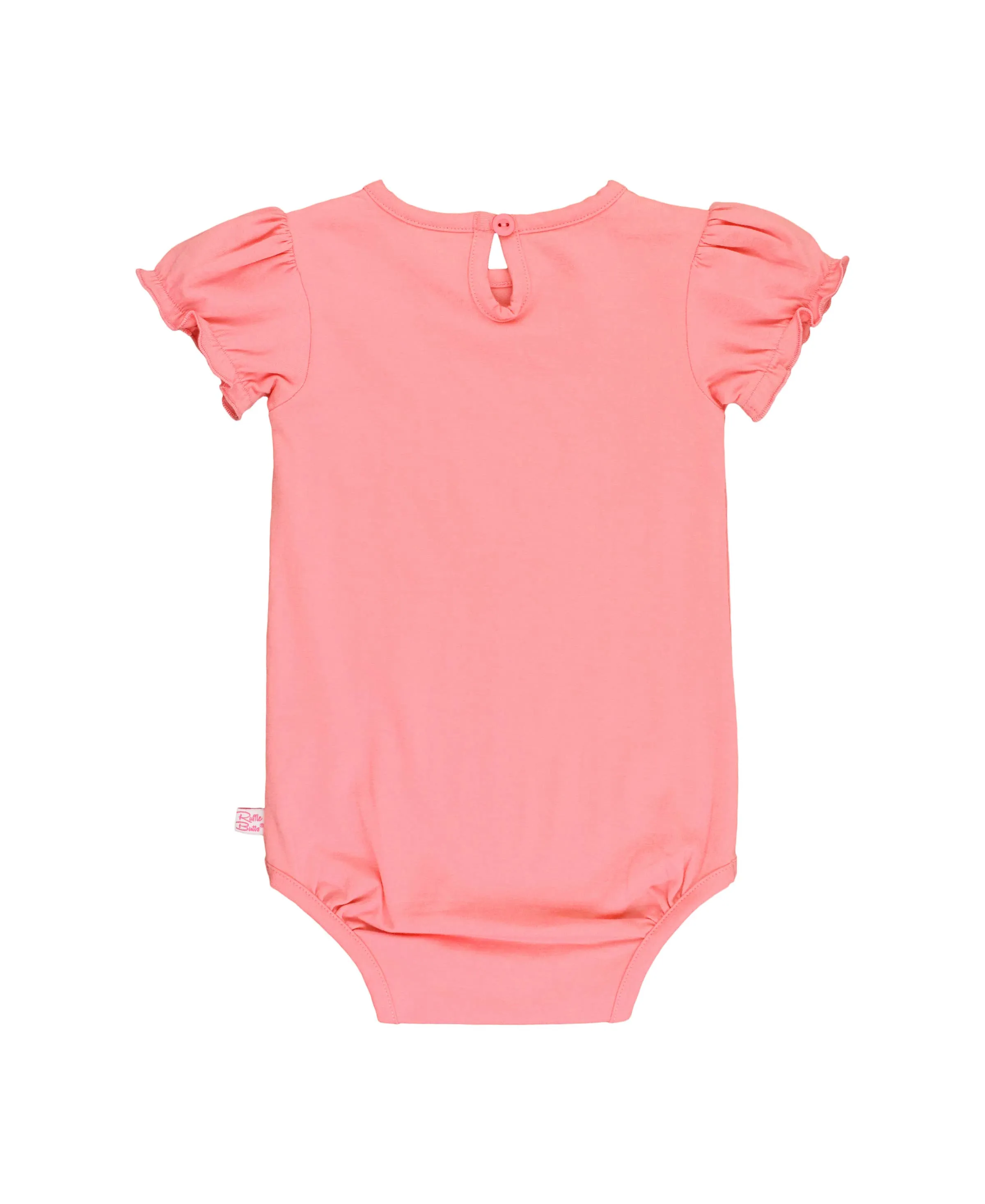 Bubblegum Pink Knit Puff Short Sleeve Bodysuit