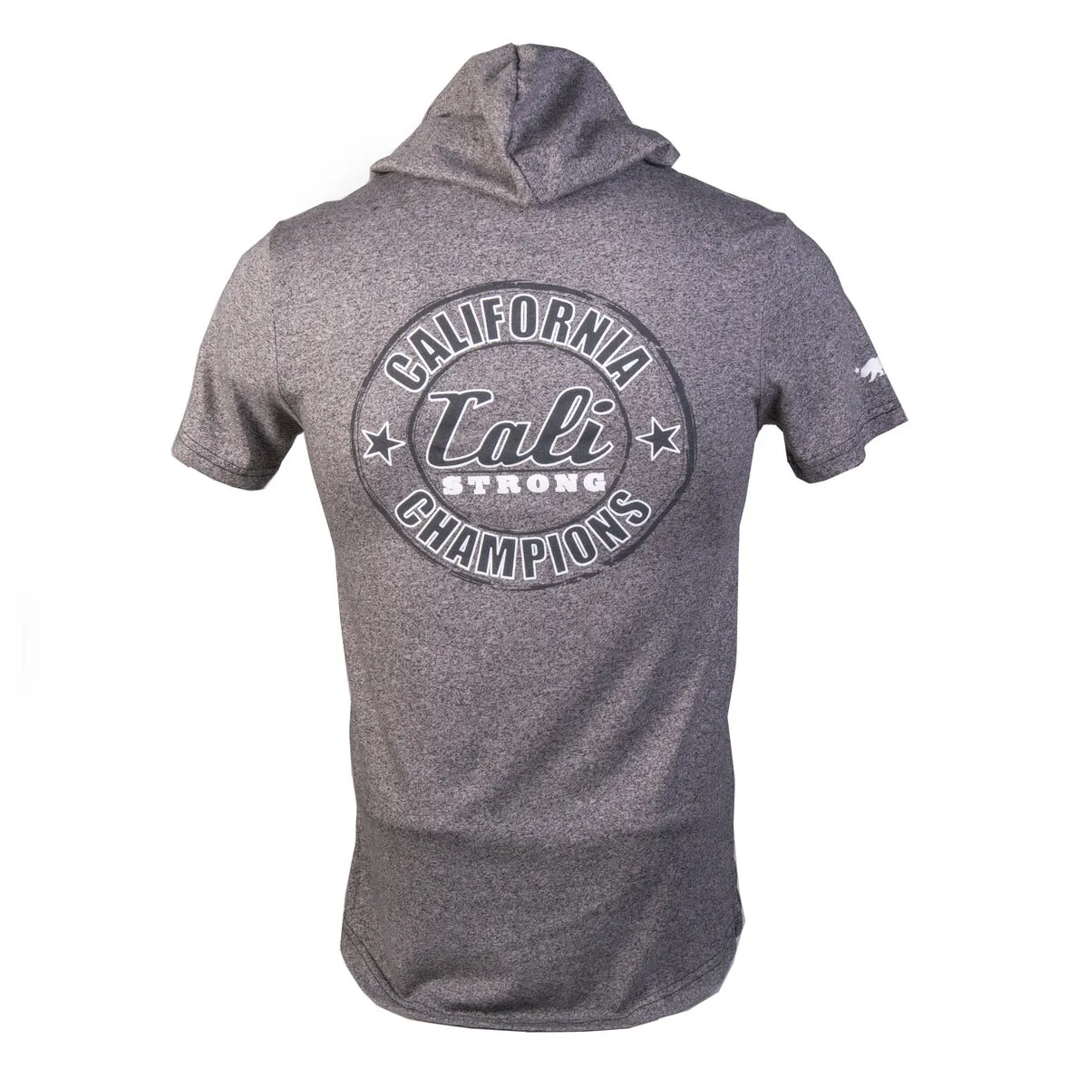 California Champion Performance Hooded T-shirt Heather Gray Glow in the Dark