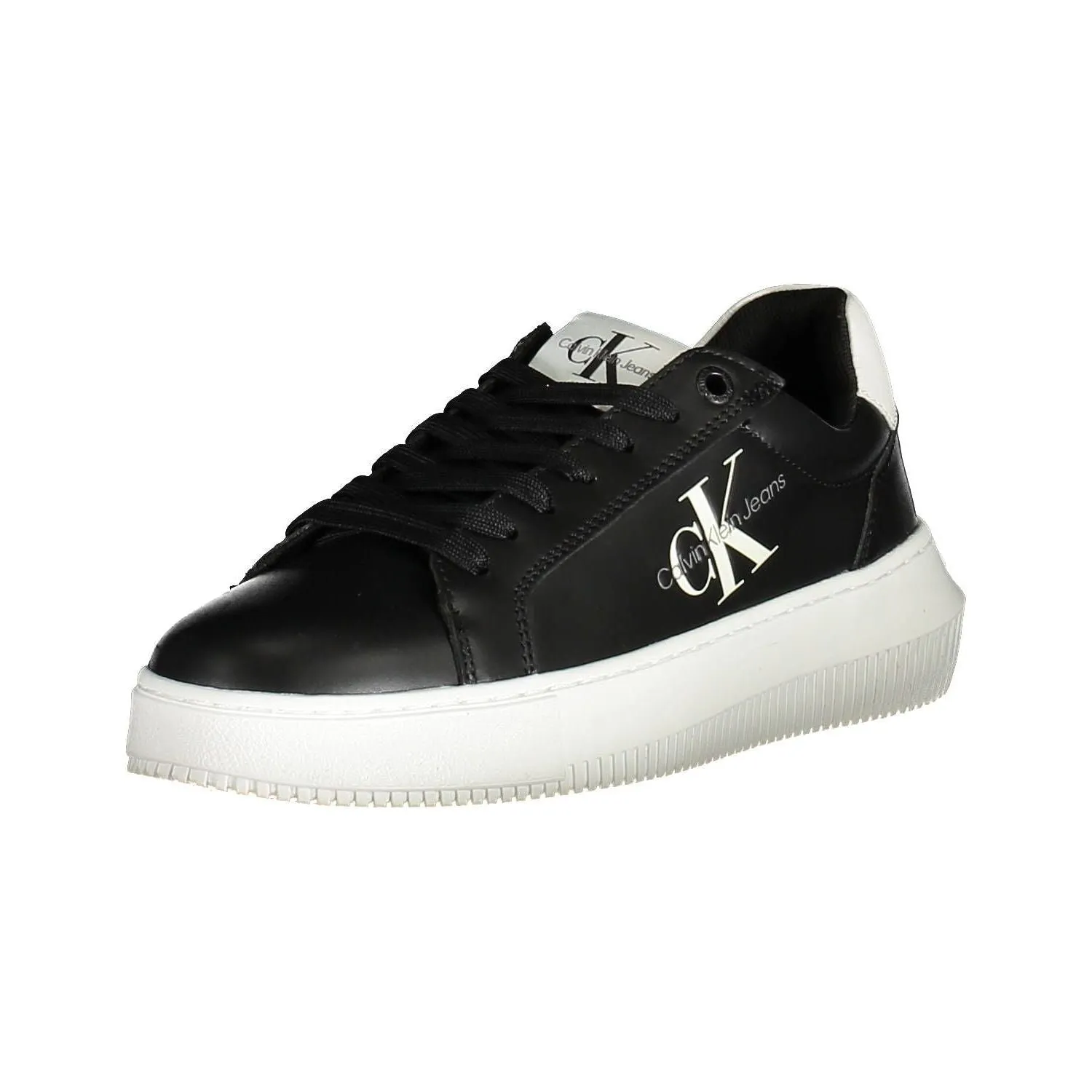 Calvin Klein Black Leather Women Sneaker