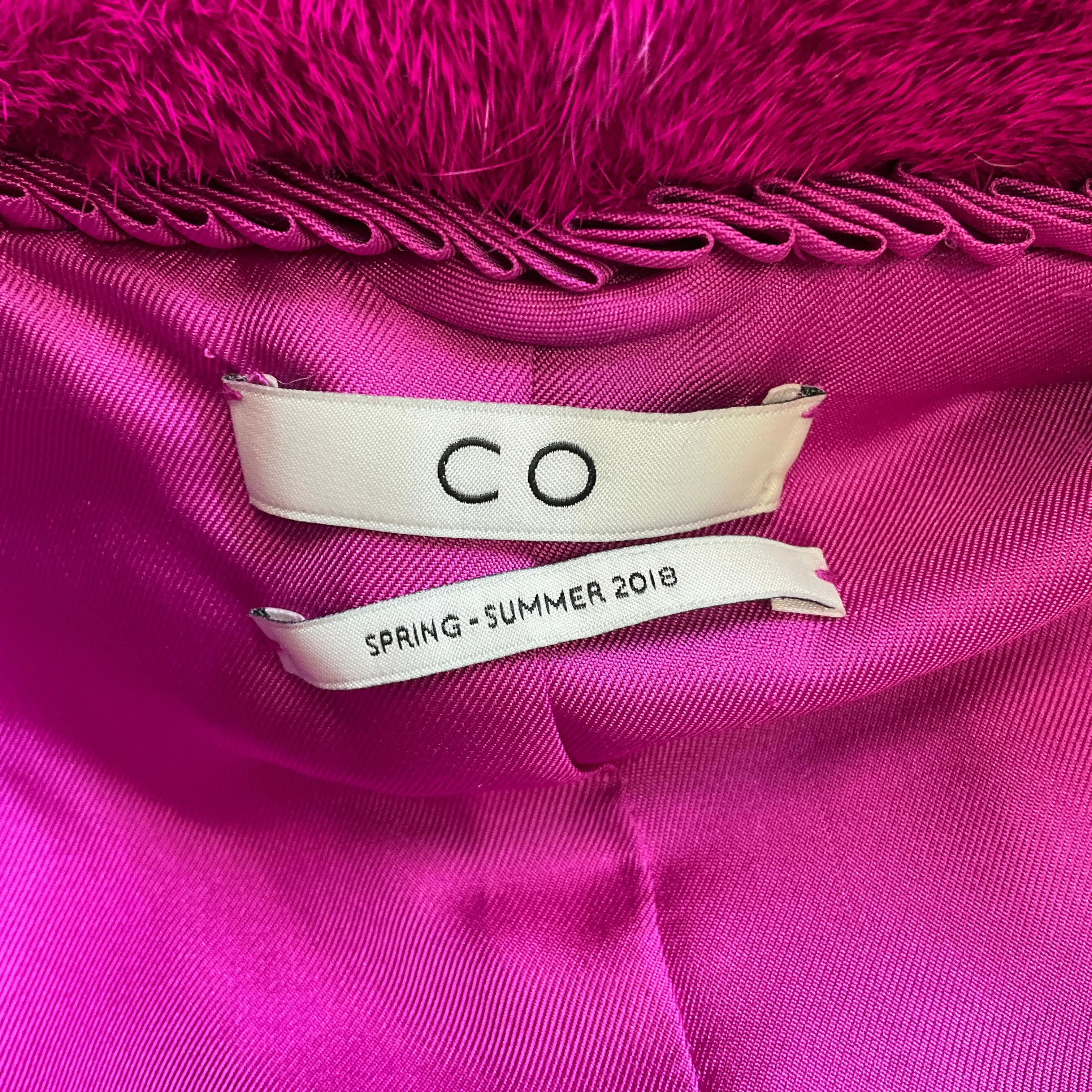 CO Magenta Mink Fur Jacket