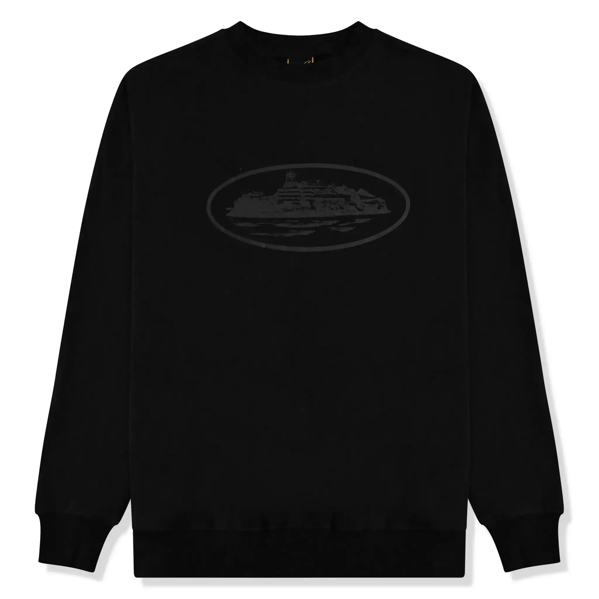 Corteiz OG Alcatraz Crewneck Triple Black Sweatshirt