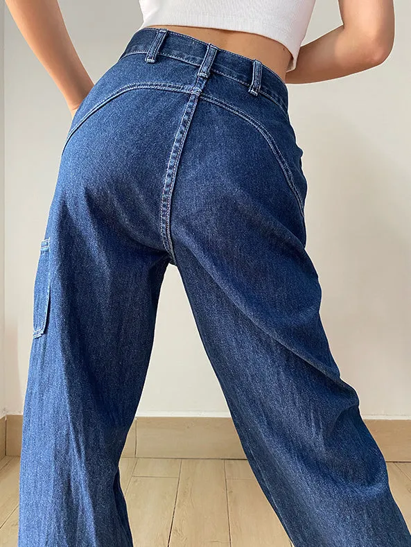 deanwangkt - Retro Builder Baggy Jeans