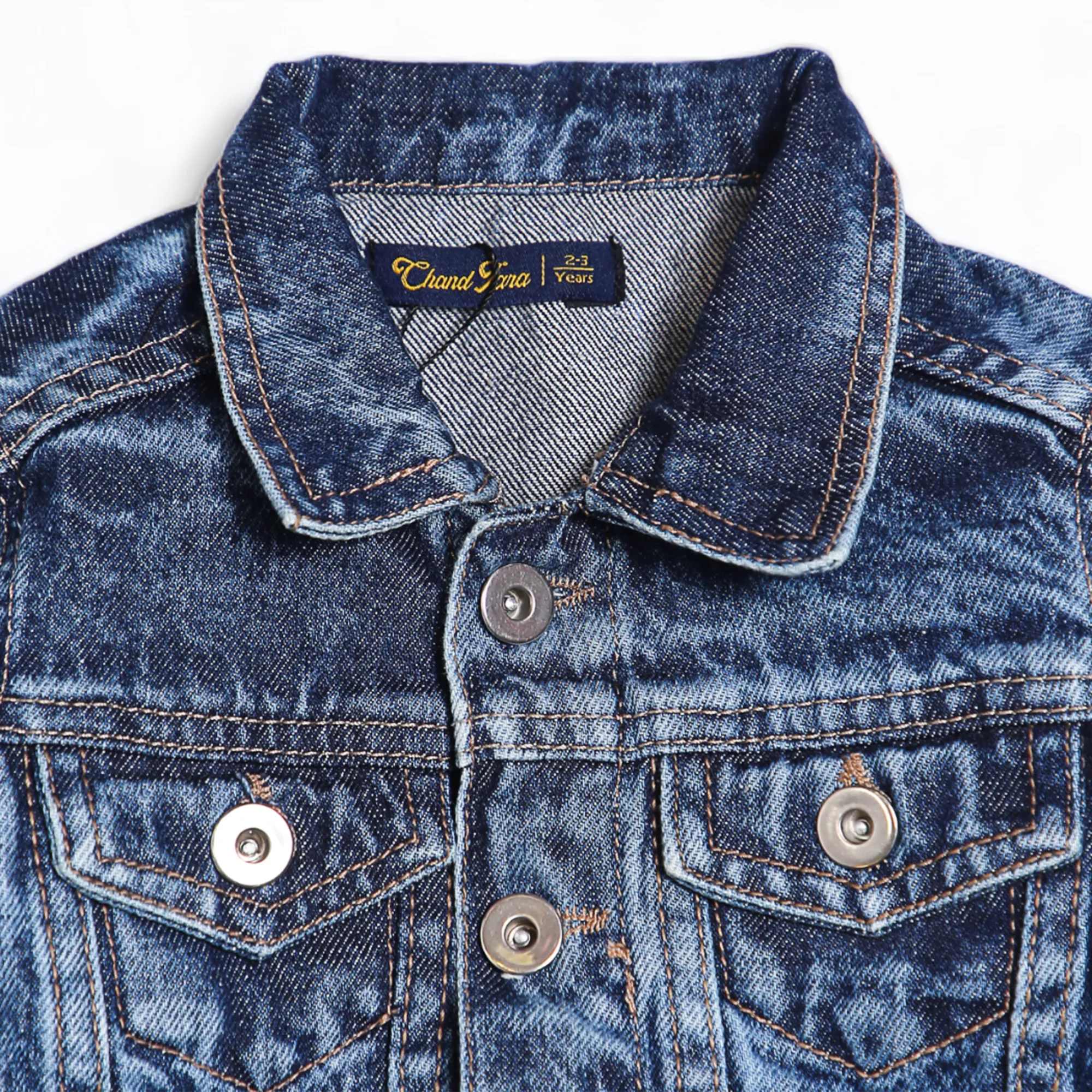 DENIM JACKET W/RIB