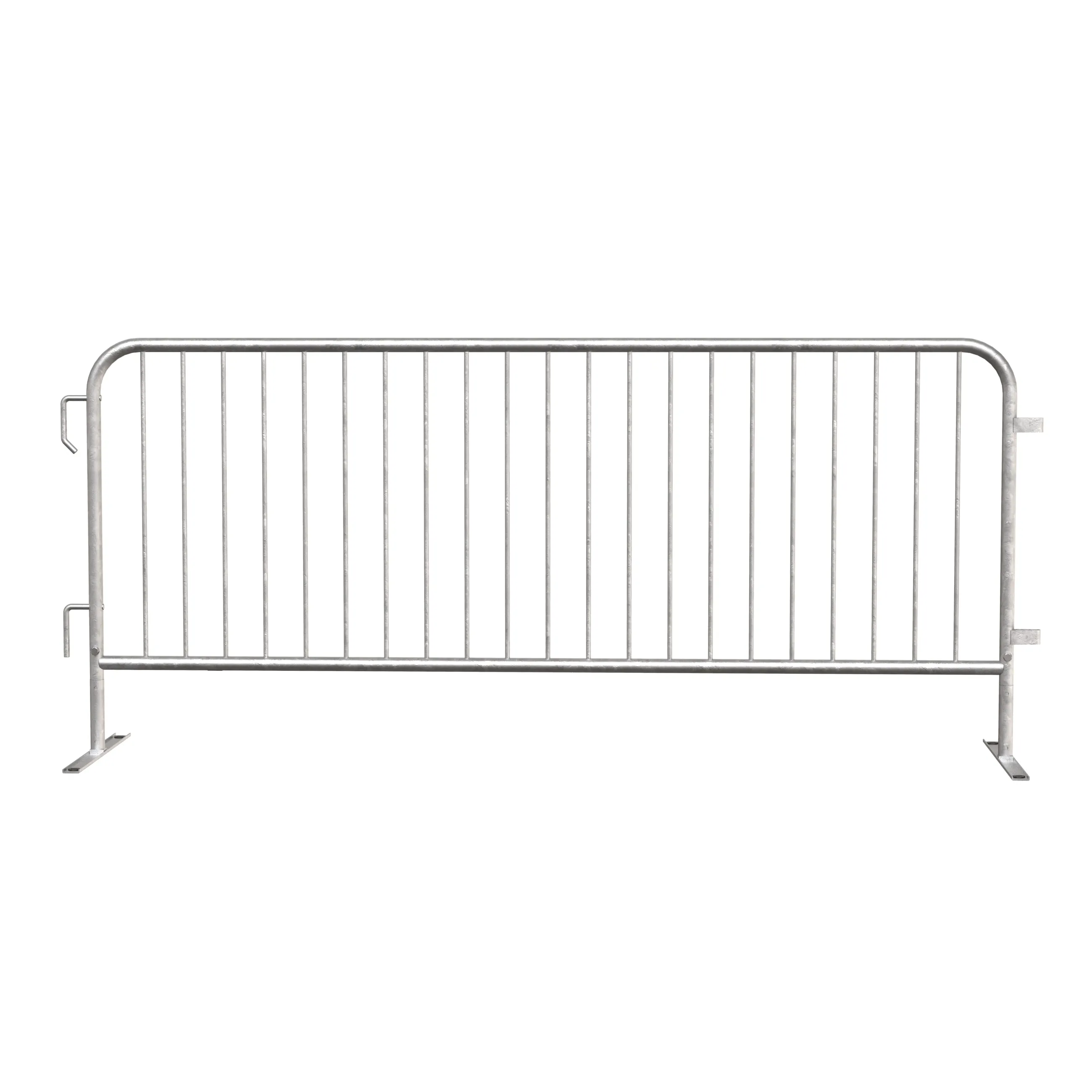 Economy Steel Barricade, Lightweight, Pre-Galvanized, 6.5 Ft. - Angry Bull Barricades