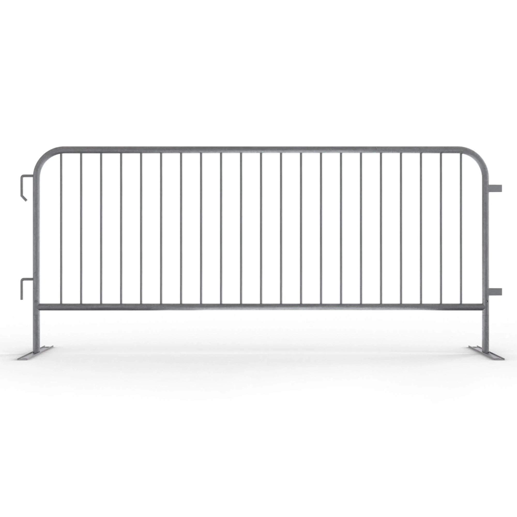 Economy Steel Barricade, Lightweight, Pre-Galvanized, 6.5 Ft. - Angry Bull Barricades