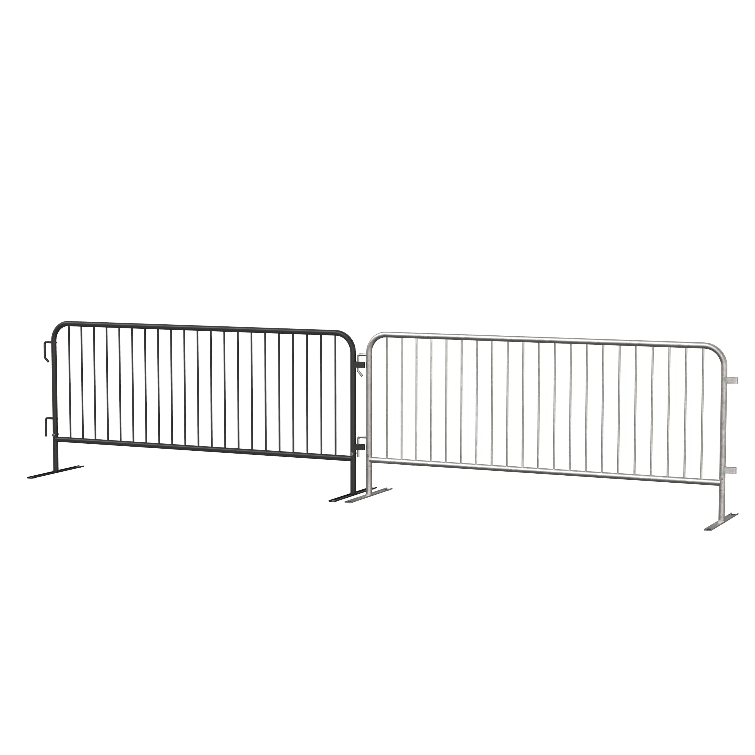 Economy Steel Barricade, Lightweight, Pre-Galvanized, 6.5 Ft. - Angry Bull Barricades