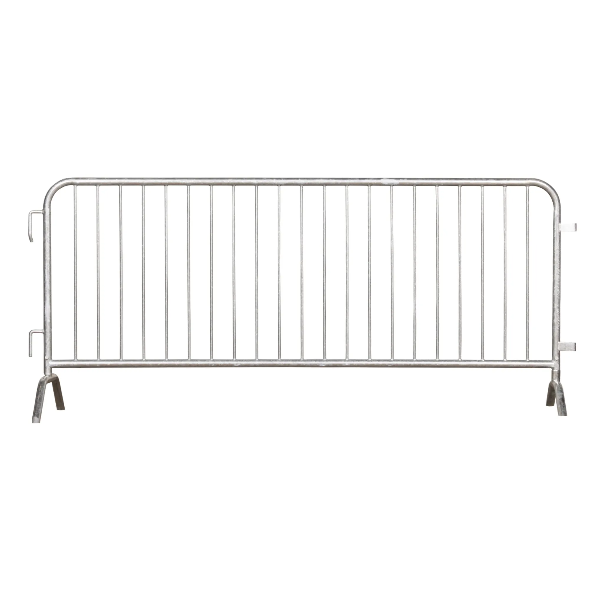 Economy Steel Barricade, Lightweight, Pre-Galvanized, 6.5 Ft. - Angry Bull Barricades