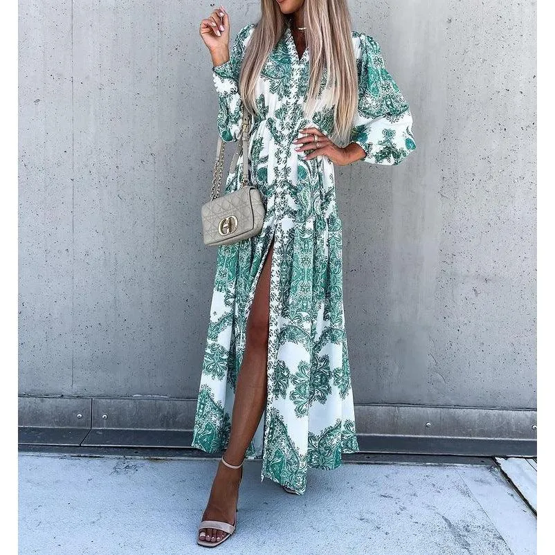 Fashionable With Side-slit Long Dress Bohemia Dress