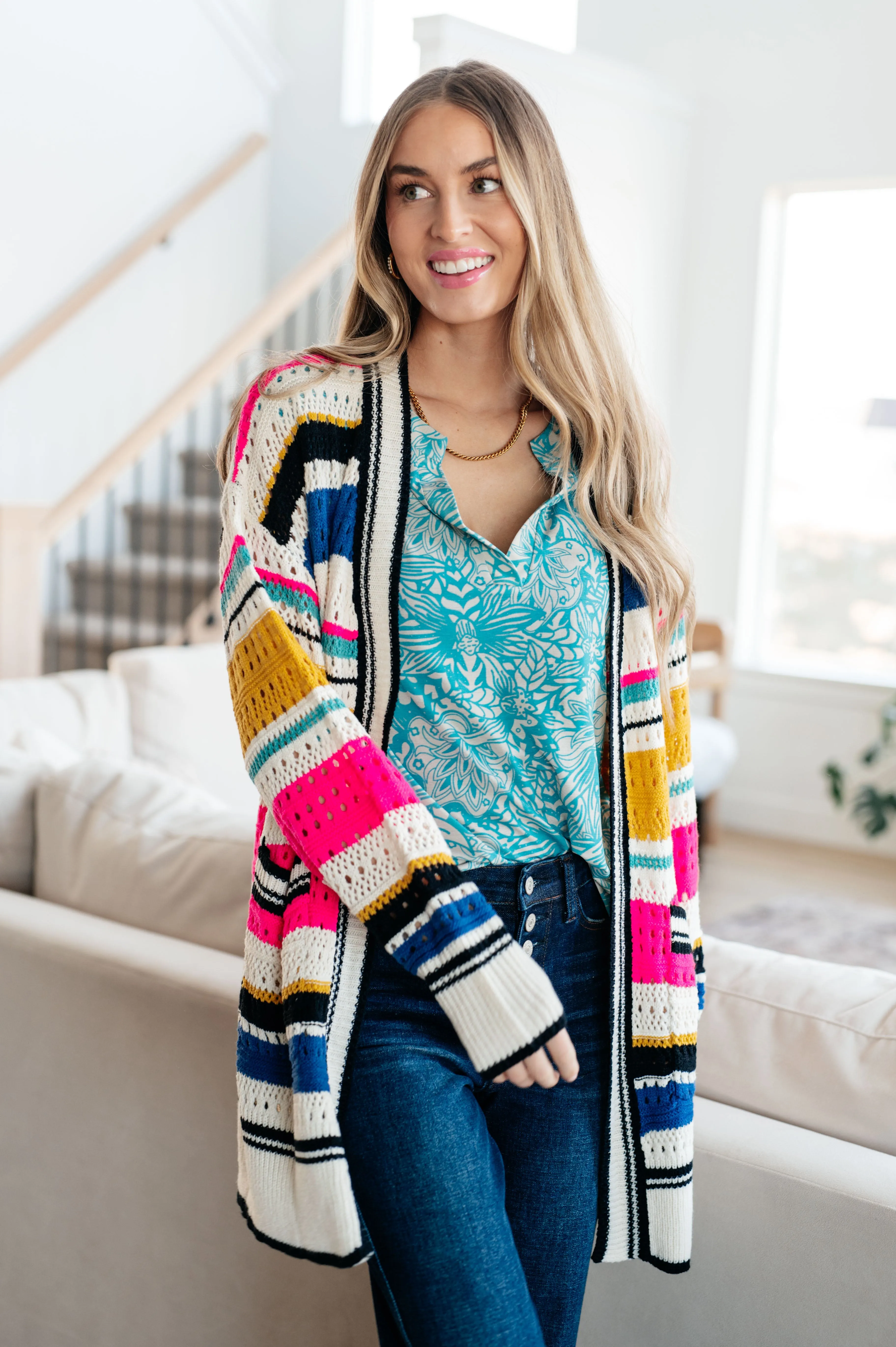 Fiona Striped Cardigan