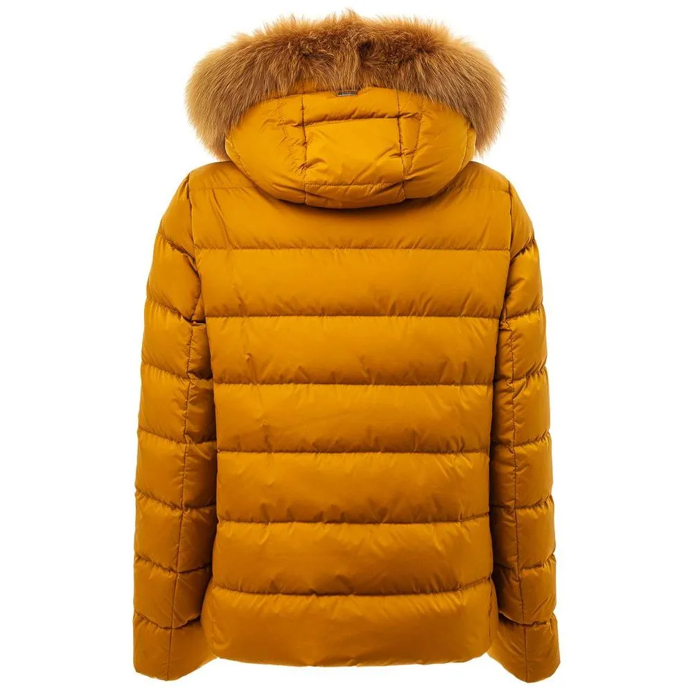 Herno Yellow Polyamide Jackets & Coat