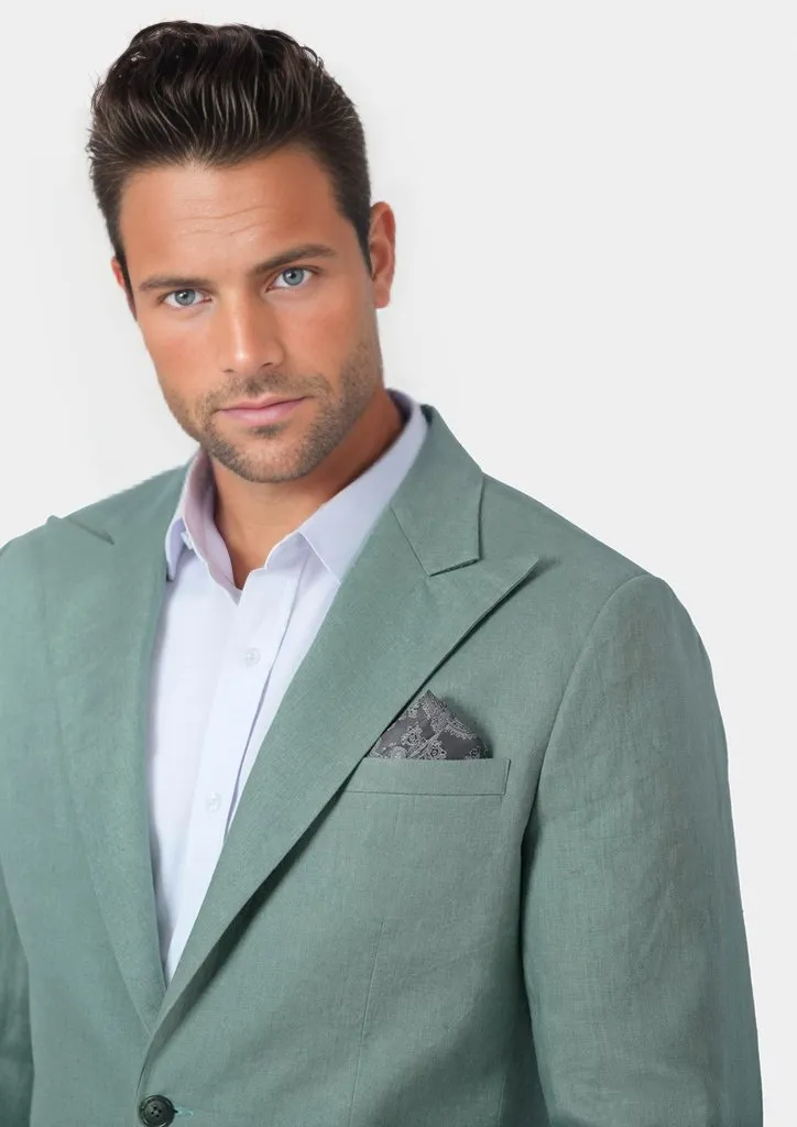 Hudson Jade Green Linen Suit