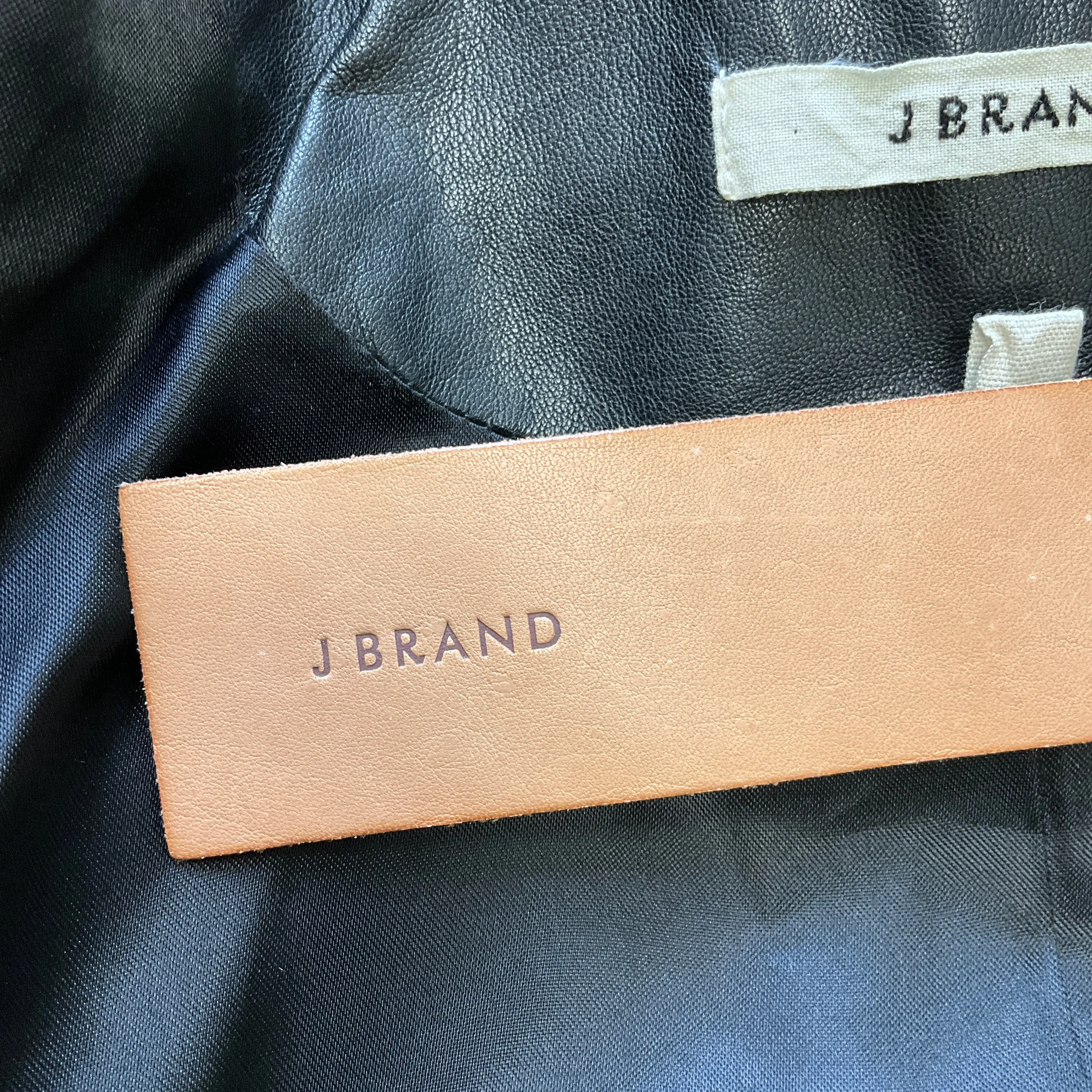 J Brand Black Calf Hair Jacket