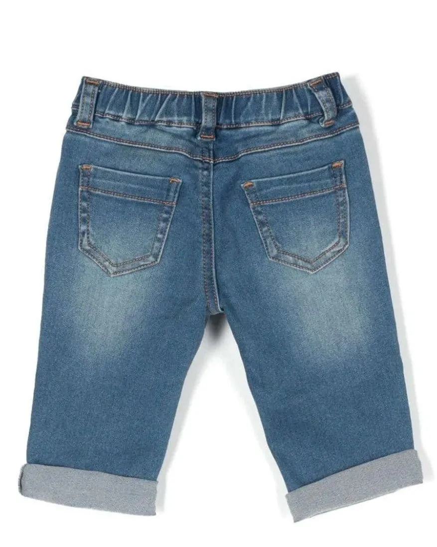 Jeans con ricamo mini Teddy Moschino P/E 2024