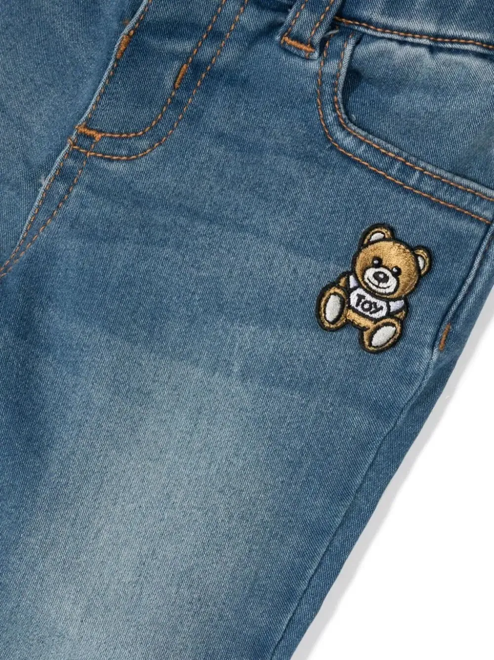 Jeans con ricamo mini Teddy Moschino P/E 2024