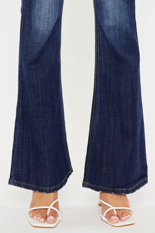 Kan Can Mid Rise Flare Jeans