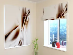 Roman Blind Exquisite Brown Abstraction