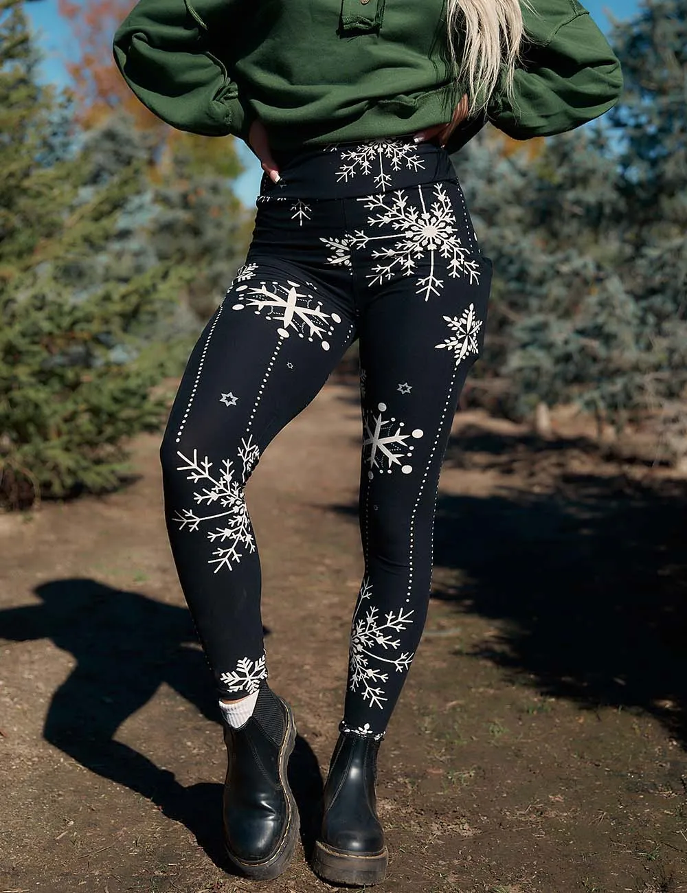 SA Exclusive Festive Frost Pocket Leggings