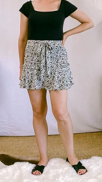 Sabrina Ditsy Floral Ruffle Skort