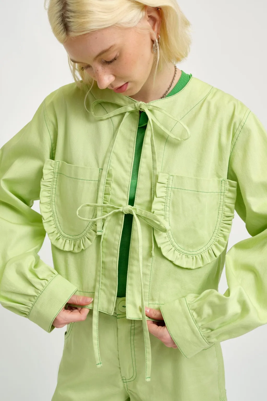 Shortsleeve Rib Tee Apple Green