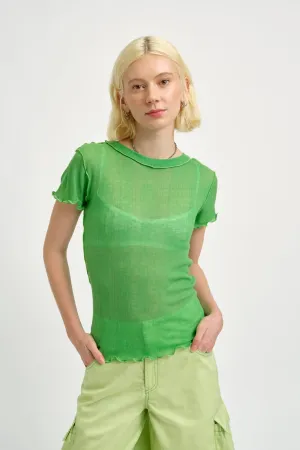 Shortsleeve Rib Tee Apple Green