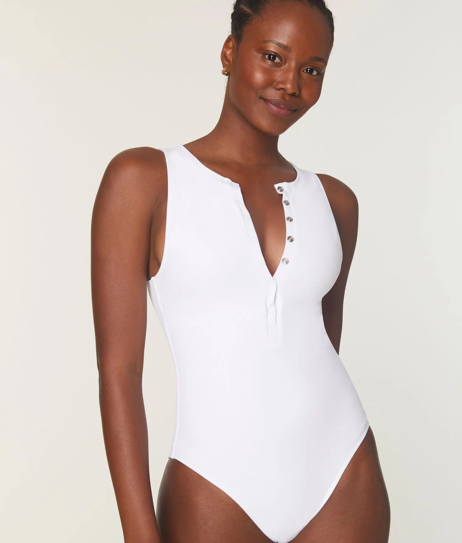 The Malibu One Piece - Eco Nylon - White - Classic