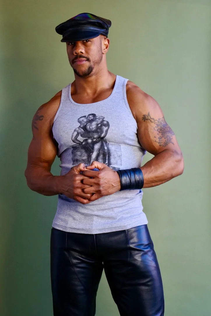 Tom of Finland PASSION Ribbed Tank Grey