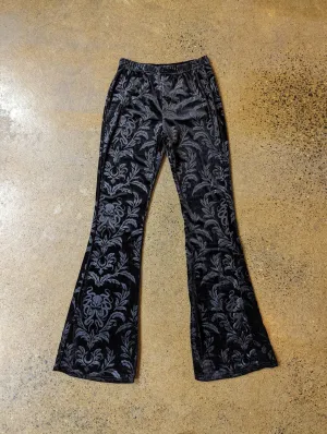 Tough Luv Velvet Flare Bottoms Black