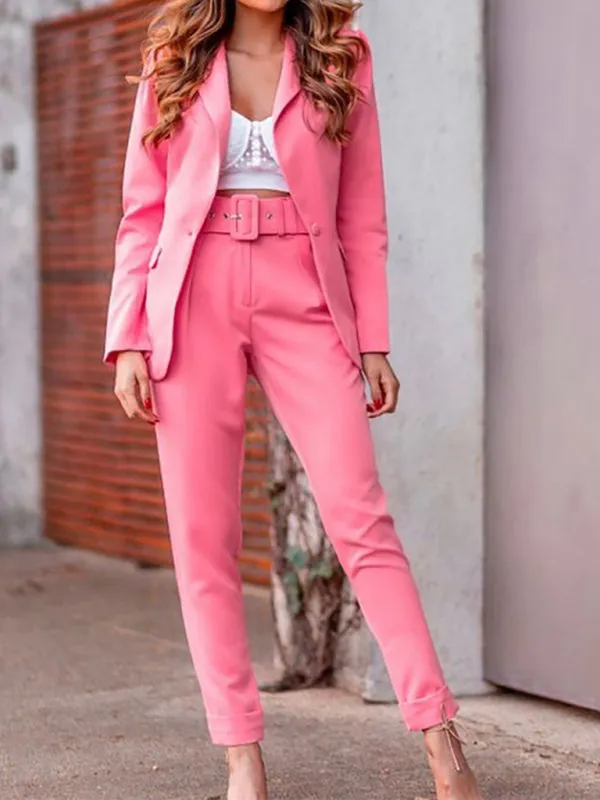 Women's fashionable temperament lapel suit