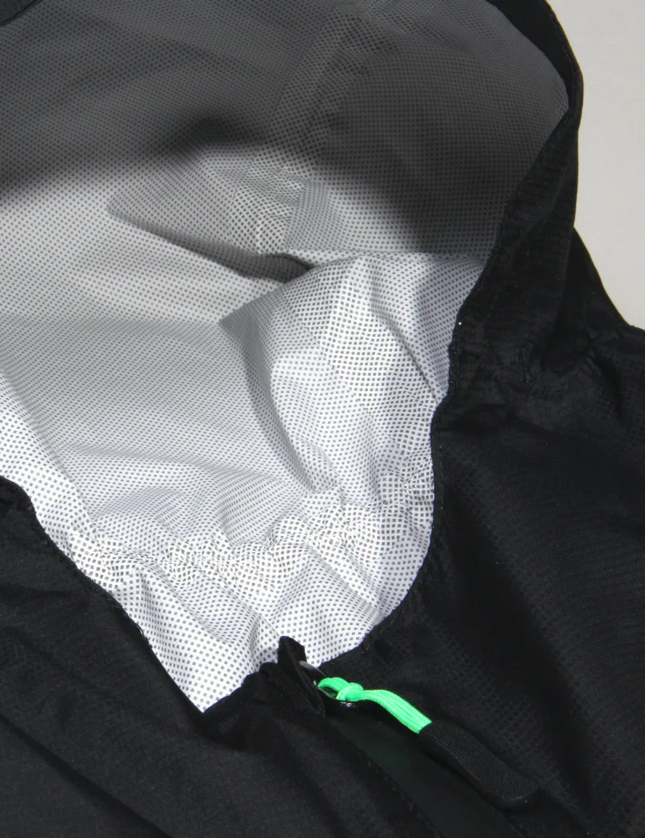 Womens Black Training Jacket with Green Accents 1.0