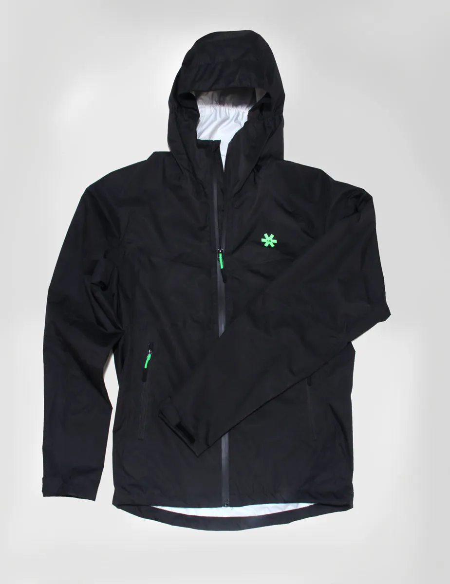 Womens Black Training Jacket with Green Accents 1.0